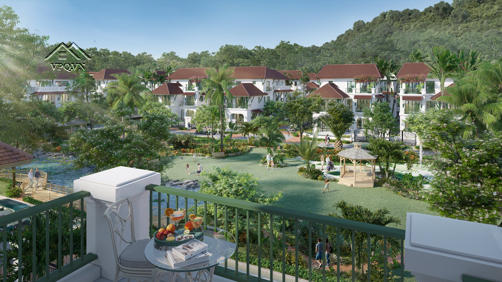 Phối cảnh dự &aacute;n L&agrave;ng nhiệt đới Sun Tropical Village